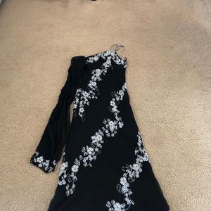 Formal Beaded Black Dress